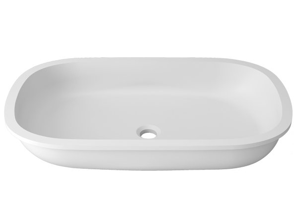  Solid Surface Wastafels Unique B814 - 68x38 E